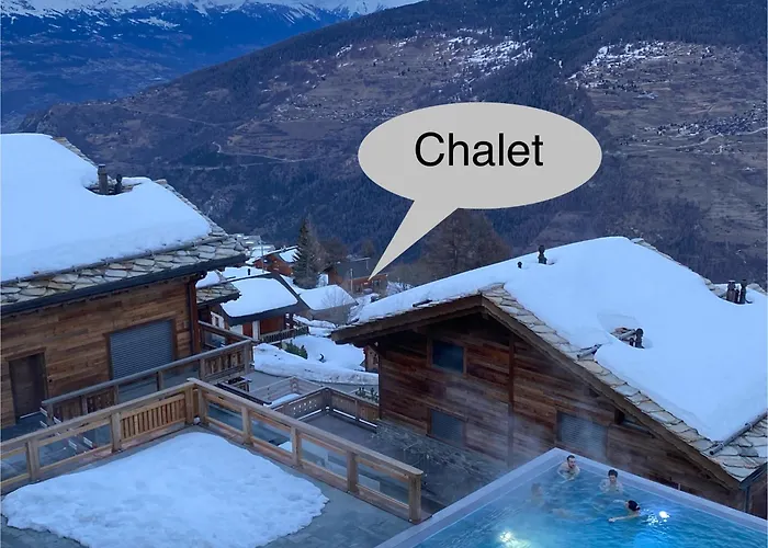 La Pourvoirie - 4 Vallees - Thyon-les Collons, 10 Pers, A 200 M, 4 Parkings, Vue Fantastique ! 샬레 *