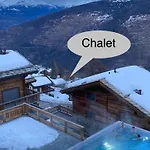 La Pourvoirie - 4 Vallees - Thyon-les Collons, 10 Pers, A 200 M, 4 Parkings, Vue Fantastique ! בקתה *