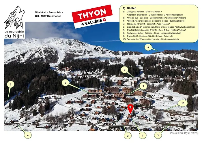 La Pourvoirie - 4 Vallees - Thyon-les Collons, 10 Pers, A 200 M, 4 Parkings, Vue Fantastique ! Dağ evi