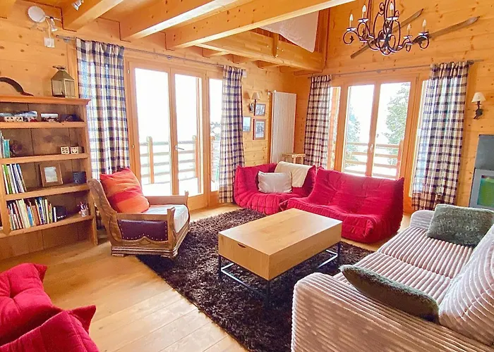 La Pourvoirie - 4 Vallees - Thyon-les Collons, 10 Pers, A 200 M, 4 Parkings, Vue Fantastique ! Dağ evi